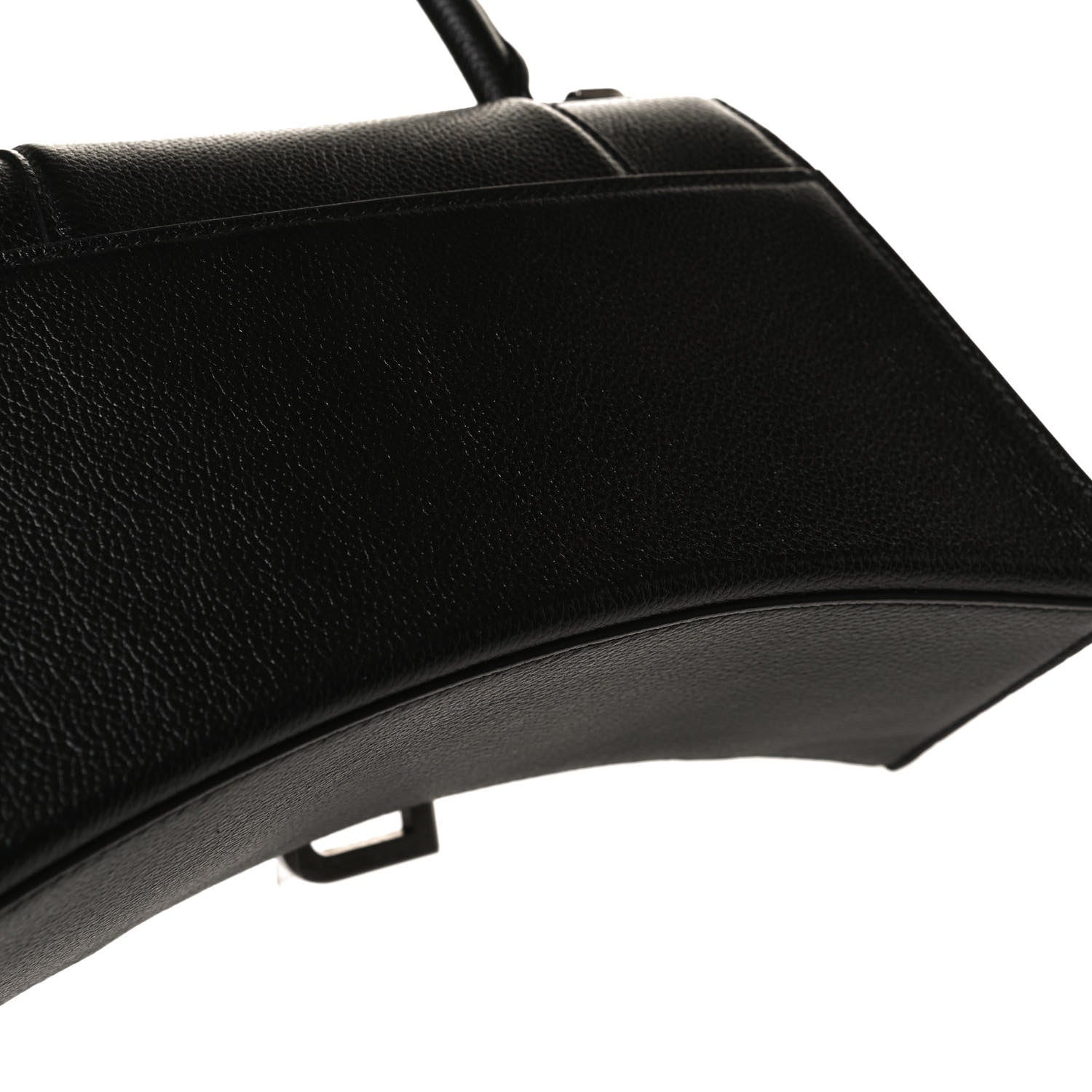 Balenciaga Grained Calfskin Small Hourglass Top Handle Bag Black 13 of 14