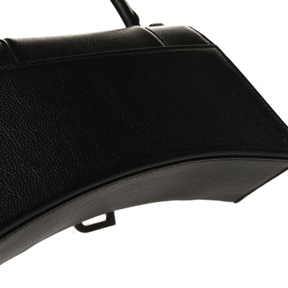 Balenciaga Grained Calfskin Small Hourglass Top Handle Bag Black 13 of 14