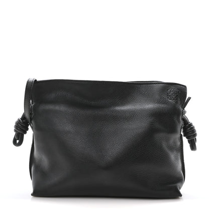 Loewe Calfskin Mini Flamenco Knot Clutch Black 1 of 10