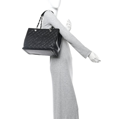 Chanel Caviar Quilted Grand Shopping Tote GST Black 2 of 11