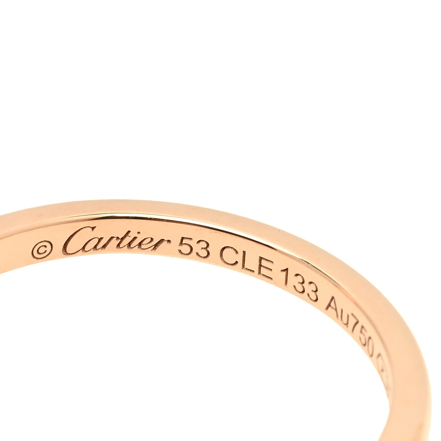 18K Pink Gold Diamond D'Amour Heart Ring 53 6.5