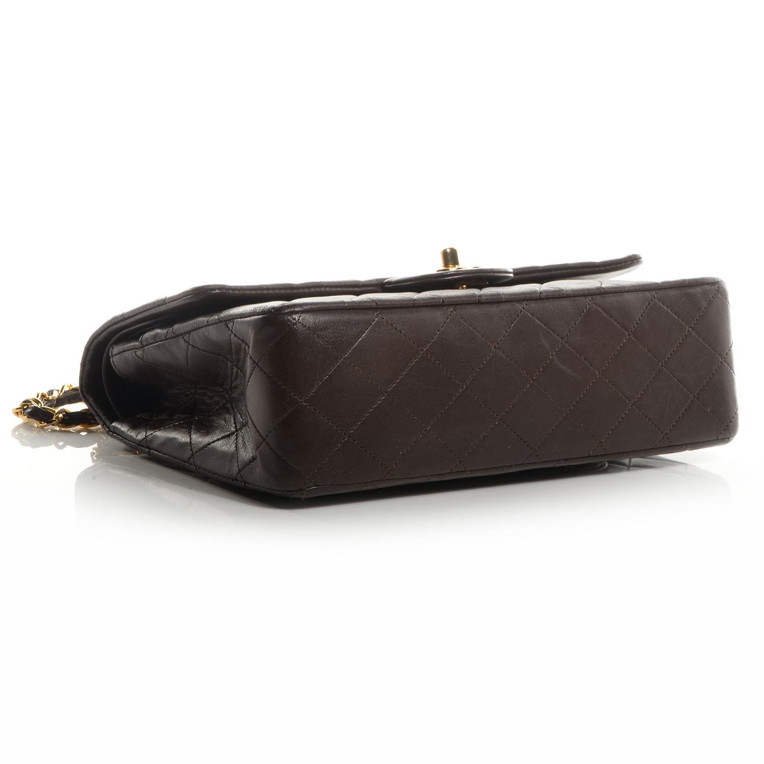 Chanel Lambskin Medium Double Flap Brown 5 of 9