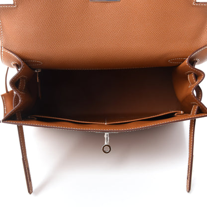 Hermes Epsom Kelly Sellier 28 Gold 5 of 10