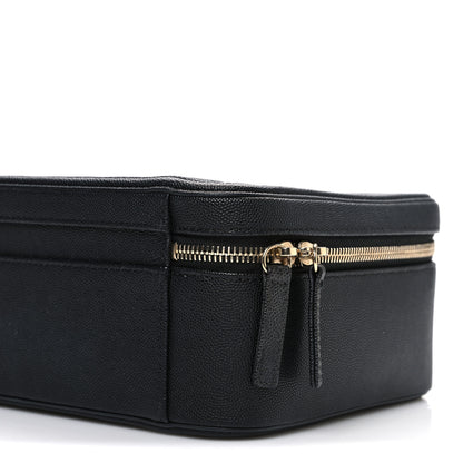 Chanel Caviar Quilted Large CC Filigree Vanity Case Black 11 of 12