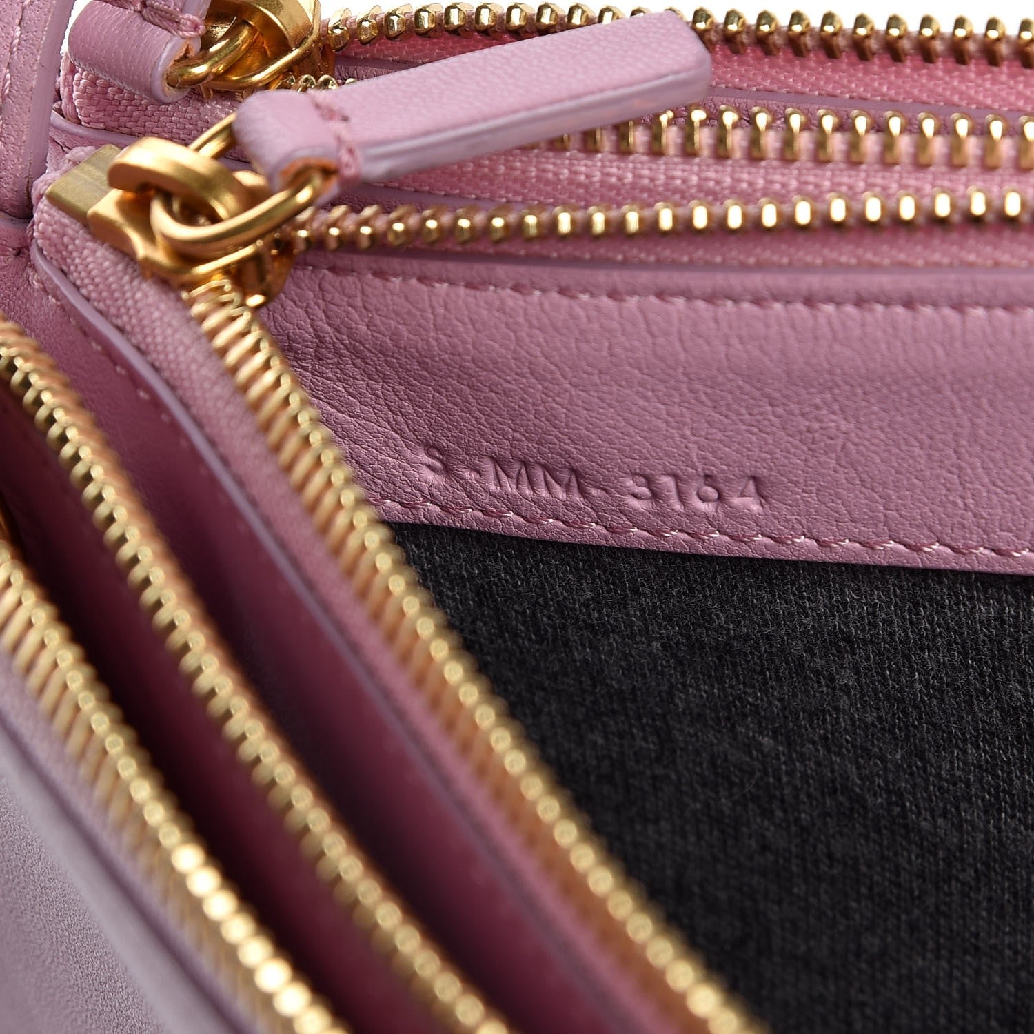 Celine Lambskin Large Trio Crossbody Bag Pink 8 of 13