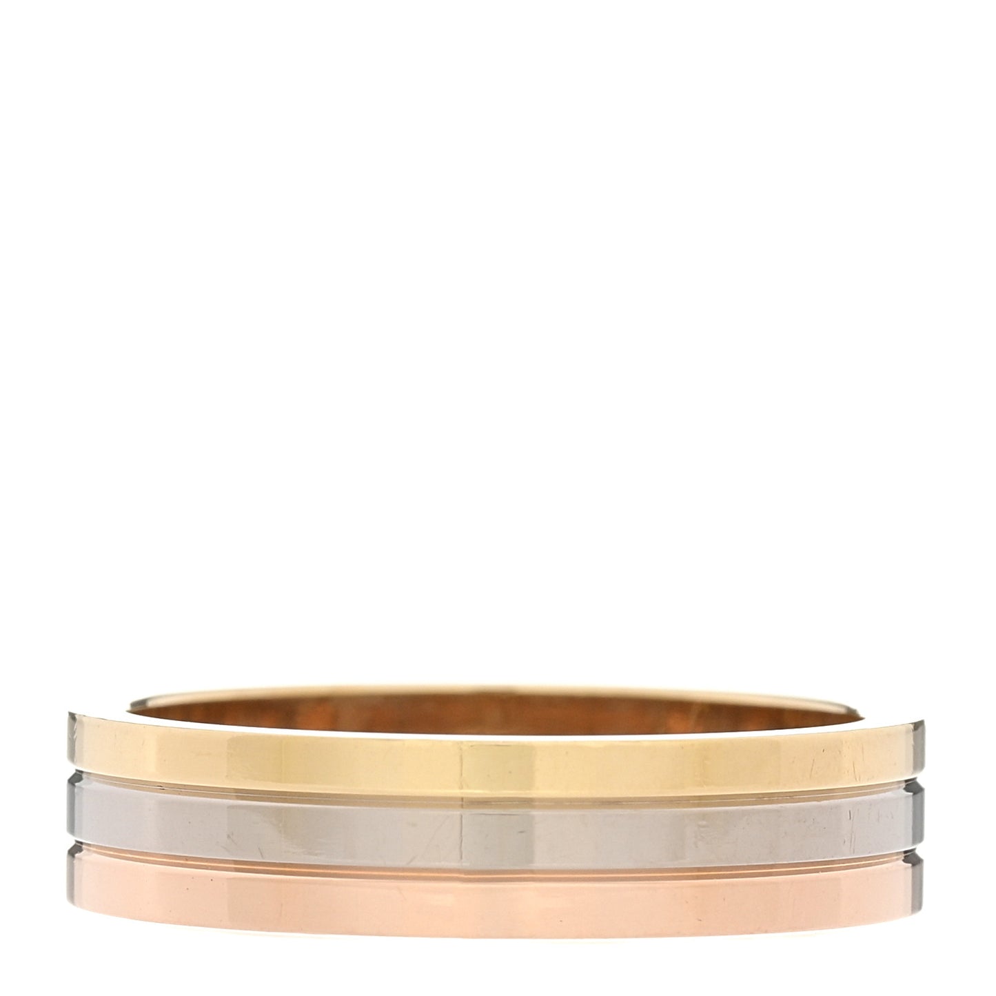 18K Pink White Yellow Gold 4.8mm Vendome Louis Cartier Wedding Band Ring 56 7.75