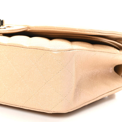 Chanel Iridescent Caviar Quilted Medium Double Flap Beige 9 of 9