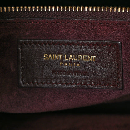 Saint Laurent Grained Calfskin Small Classic Sac De Jour Bordeaux 7 of 16