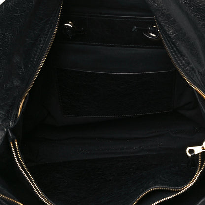 Balenciaga Agneau Medium Blanket Square Tote Black 5 of 11