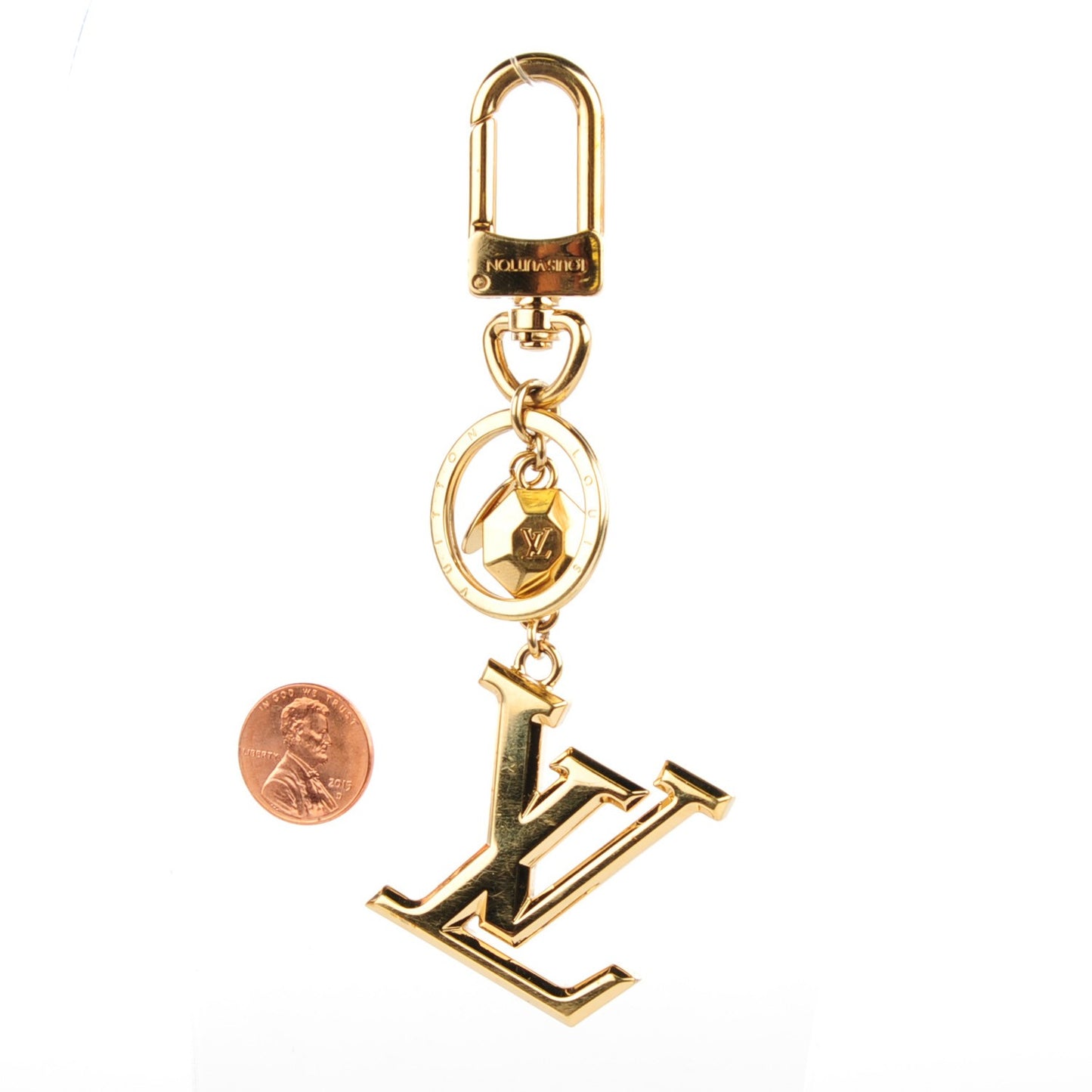 LV Facettes Key Holder Gold