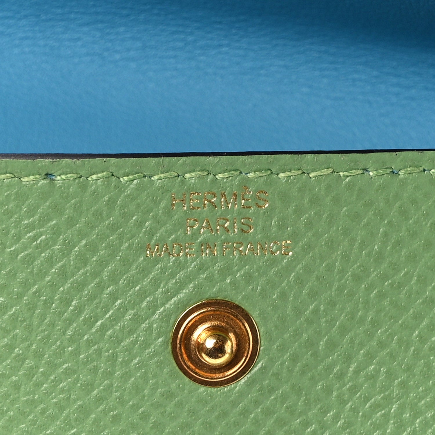 Hermes Epsom Kelly Pocket Belt Chai Vert Criquet Citron Bleu Du Nord 7 of 7