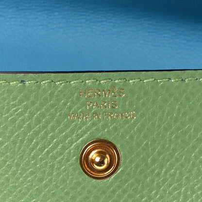 Hermes Epsom Kelly Pocket Belt Chai Vert Criquet Citron Bleu Du Nord 7 of 7