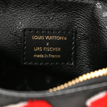 Louis Vuitton X UF Tufted Monogram Speedy Bandouliere 25 Black Red 6 of 9