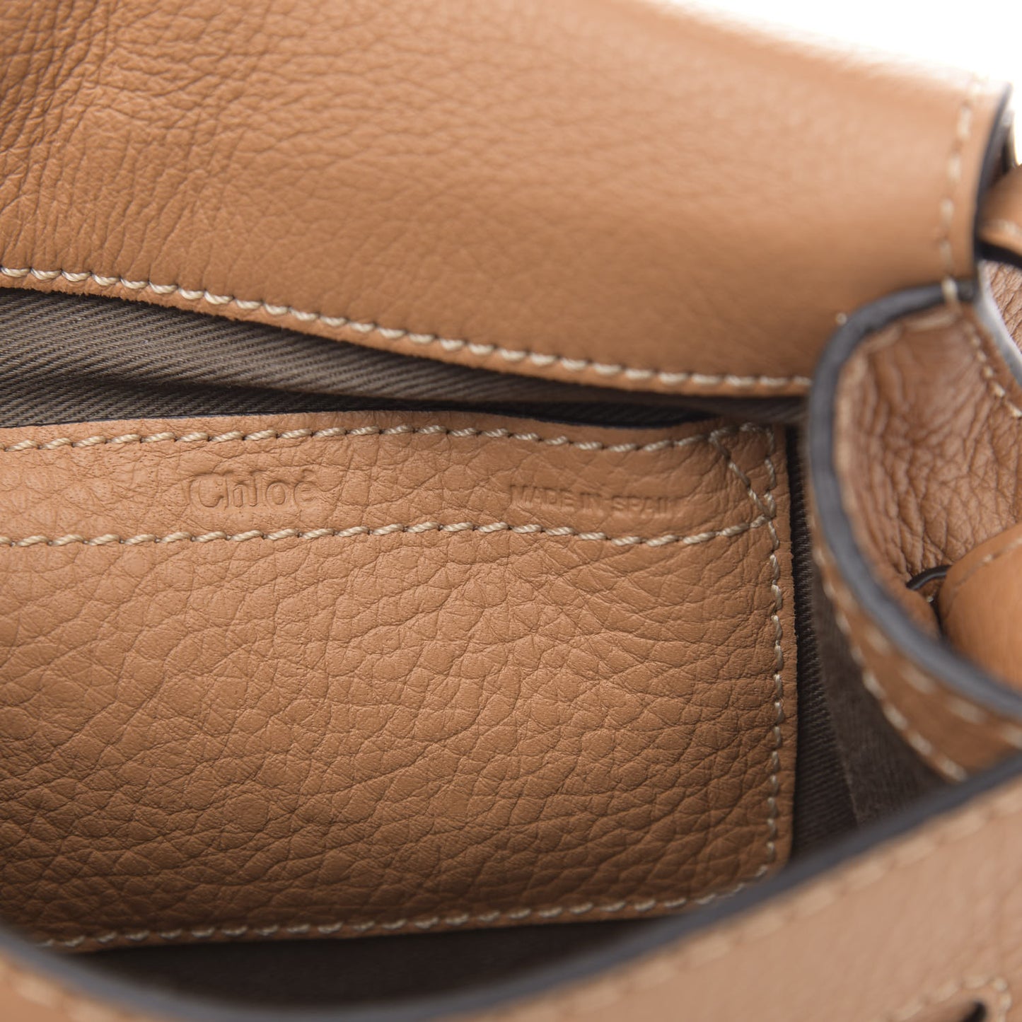 Calfskin Mini Marcie Round Crossbody Bag Nut