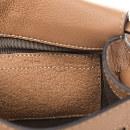 Chloe Calfskin Mini Marcie Round Crossbody Bag Nut 6 of 10