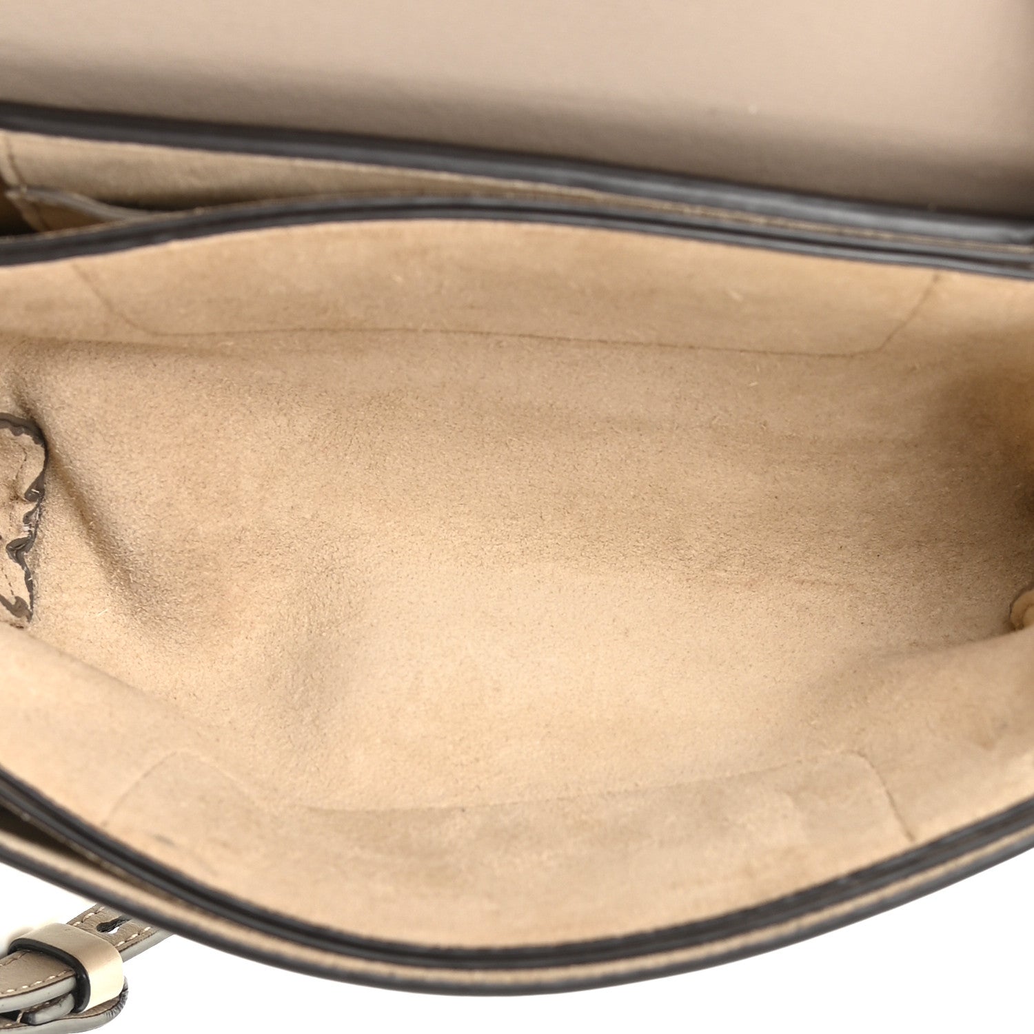 Chloe Suede Calfskin Small Faye Shoulder Bag Motty Grey 6 of 19