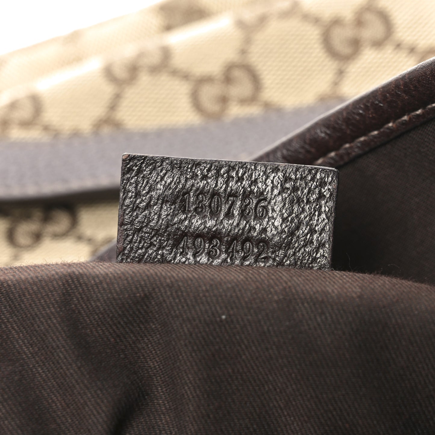 Monogram Medium Abbey Shoulder Bag Dark Brown