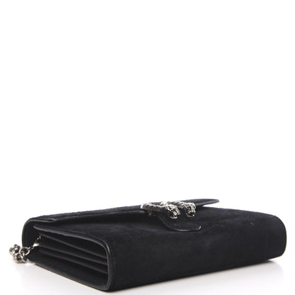 Gucci Suede Mini Dionysus Chain Wallet Black 4 of 11