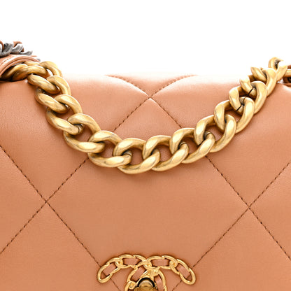 Chanel Lambskin Quilted Medium Chanel 19 Flap Brown 8 of 11