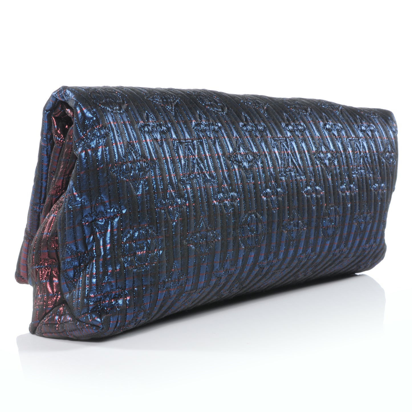 Jacquard Quilted Monogram Altair Clutch Marine