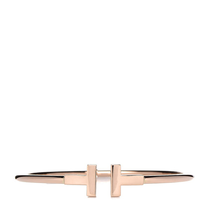 Tiffany 18K Rose Gold T Wire Bracelet 1 of 5