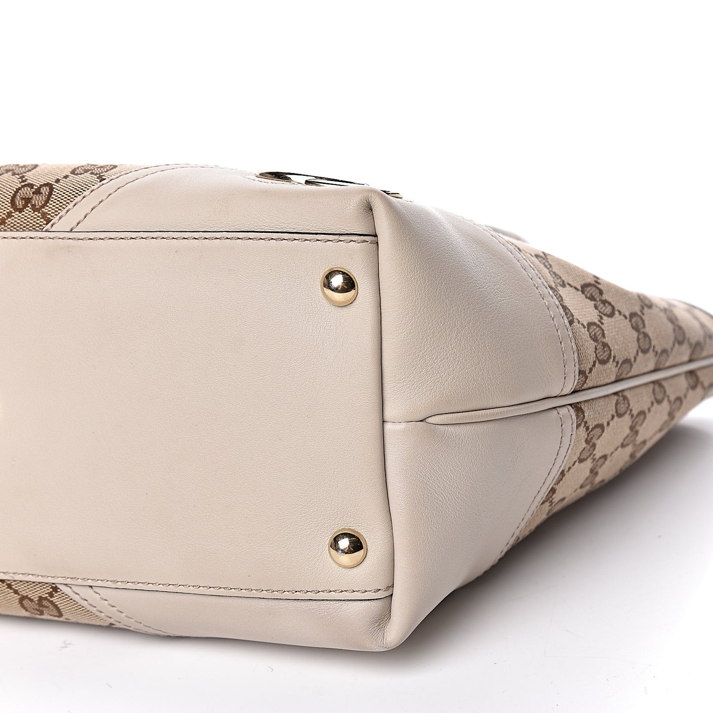 Monogram Medium New Britt Tote Off White