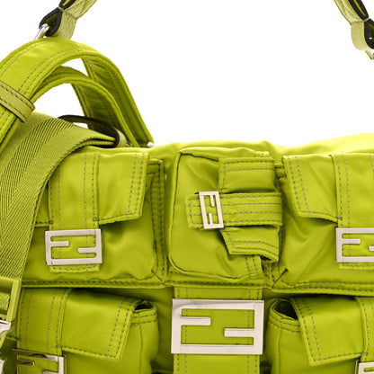 Fendi Econyl Cuoio Romano Multipocket Baguette Wasabi 7 of 10