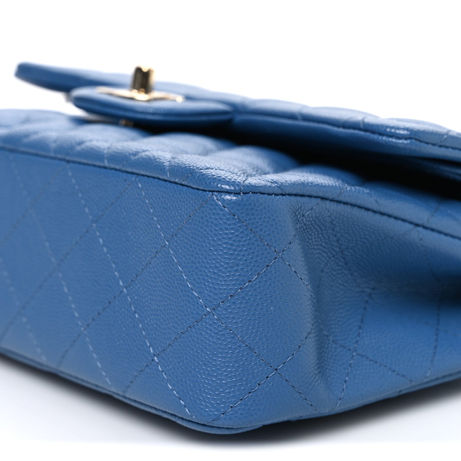 Chanel Caviar Quilted Medium Double Flap Blue 1875087 – FASHIONPHILE