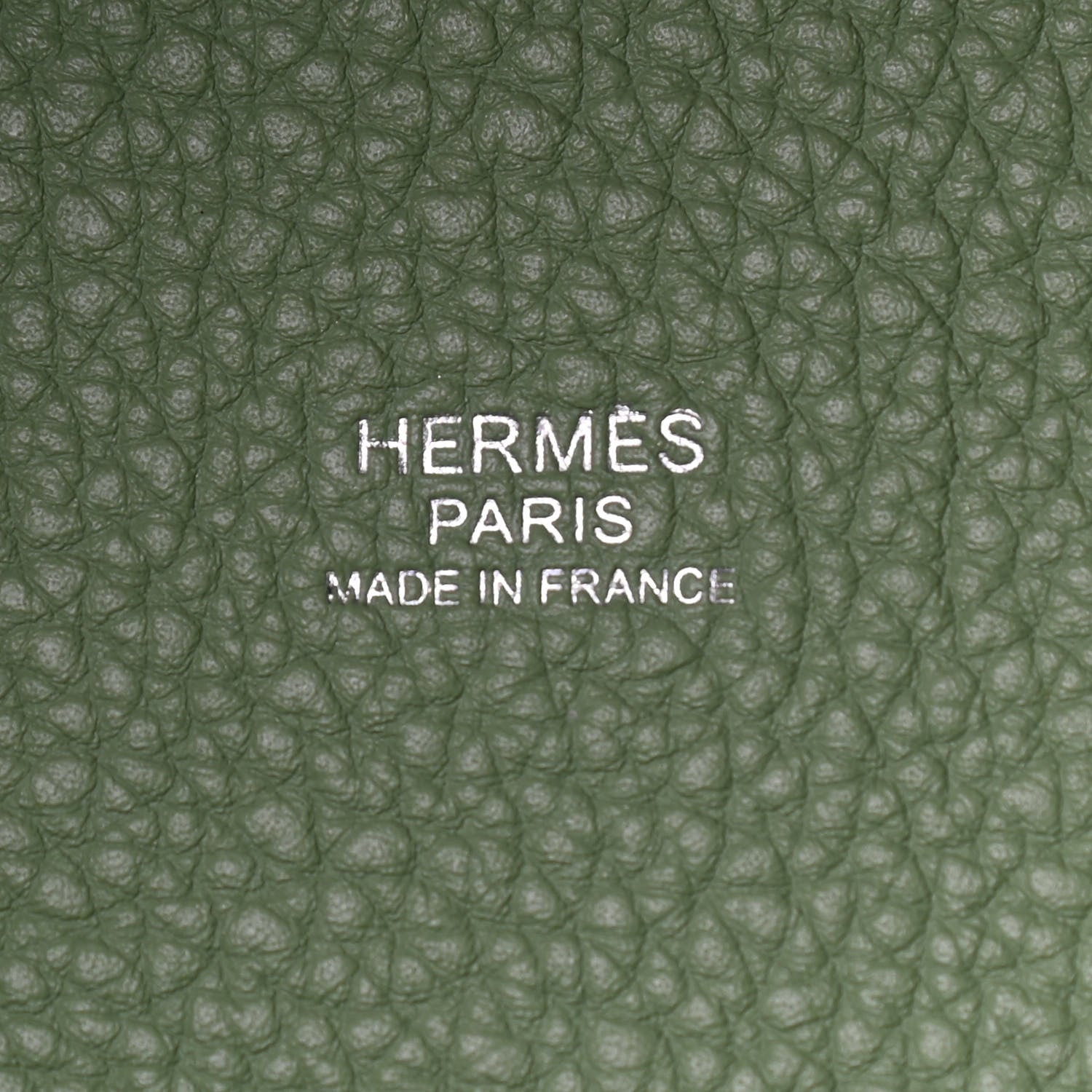 Hermes Taurillon Maurice Picotin Lock 18 PM Vert Criquet 6 of 9