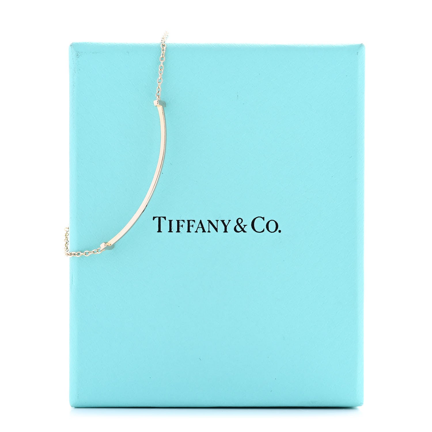 Tiffany 18K Rose Gold T Smile Bracelet 6 of 6