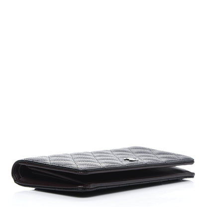 Chanel Caviar Quilted Yen Wallet Black 4 of 19
