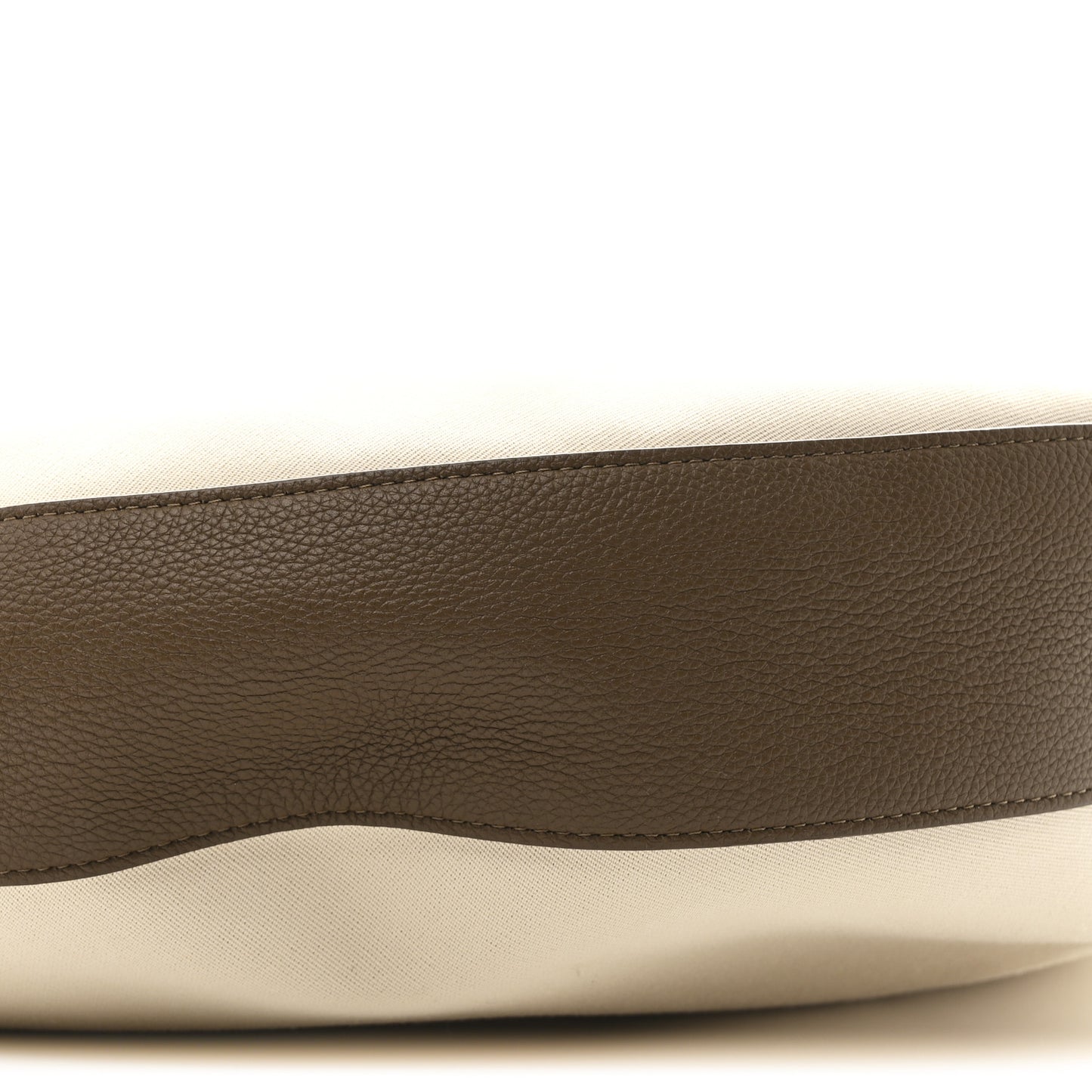 Canvas Calfskin August Hobo Cream
