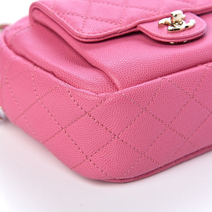 Chanel Caviar Quilted CC Day Camera Case Pink 9 of 10