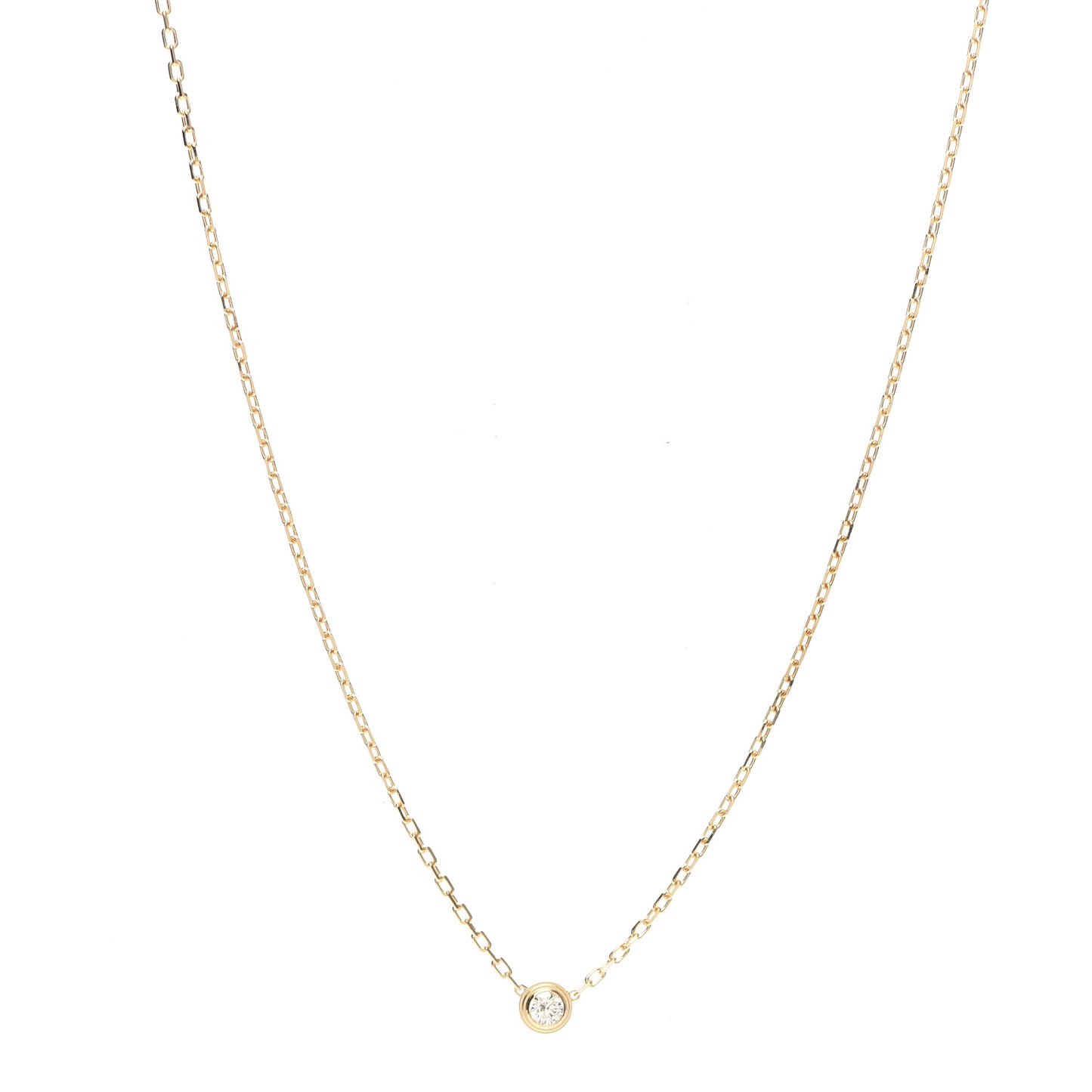 18K Yellow Gold Diamond SM D'Amour Pendant Necklace