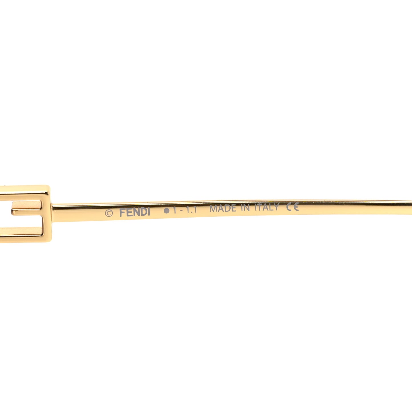 Metal Fendi Forever Sunglasses FE40013U Gold Brown