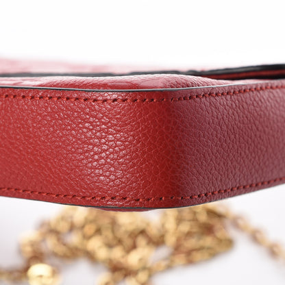 Louis Vuitton Empreinte Pochette Felicie Chain Wallet Cherry 6 of 9