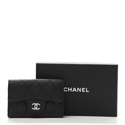 Chanel Caviar Quilted Classic 4 Key Holder Wallet Black 10 of 10