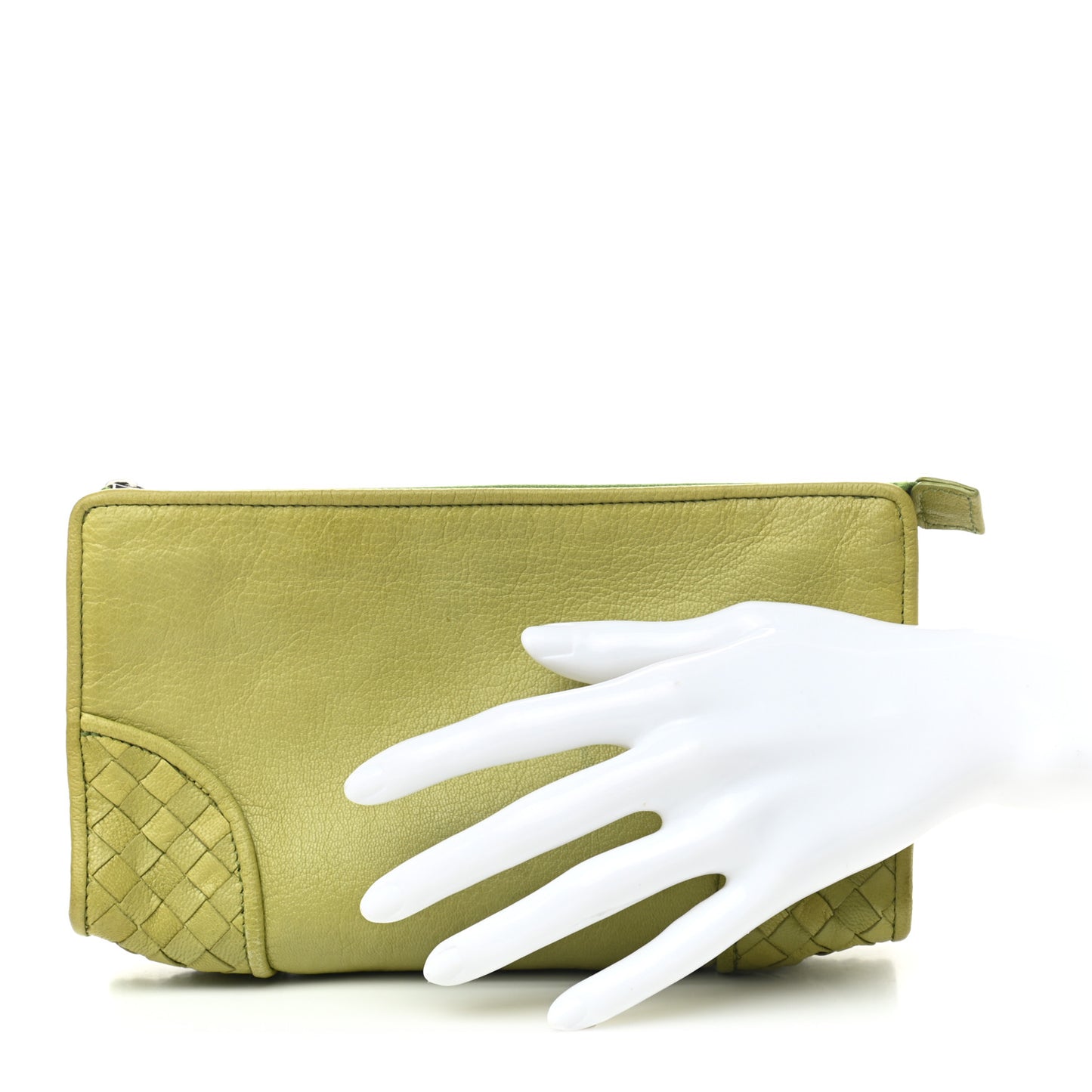 Nappa Intrecciato Small Cosmetic Pouch Mela
