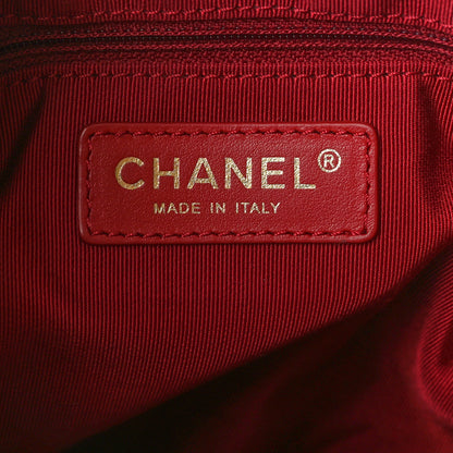 Chanel Lambskin Quilted Chain Bucket Drawstring Bag Black 6 of 10