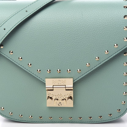MCM Calfskin Studded Patricia Crossbody Bag Mint 11 of 11