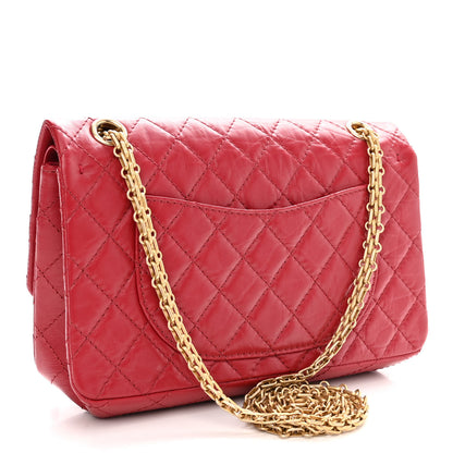 Chanel Aged Calfskin Quilted 2.55 Reissue 225 Flap Red 2 of 9
