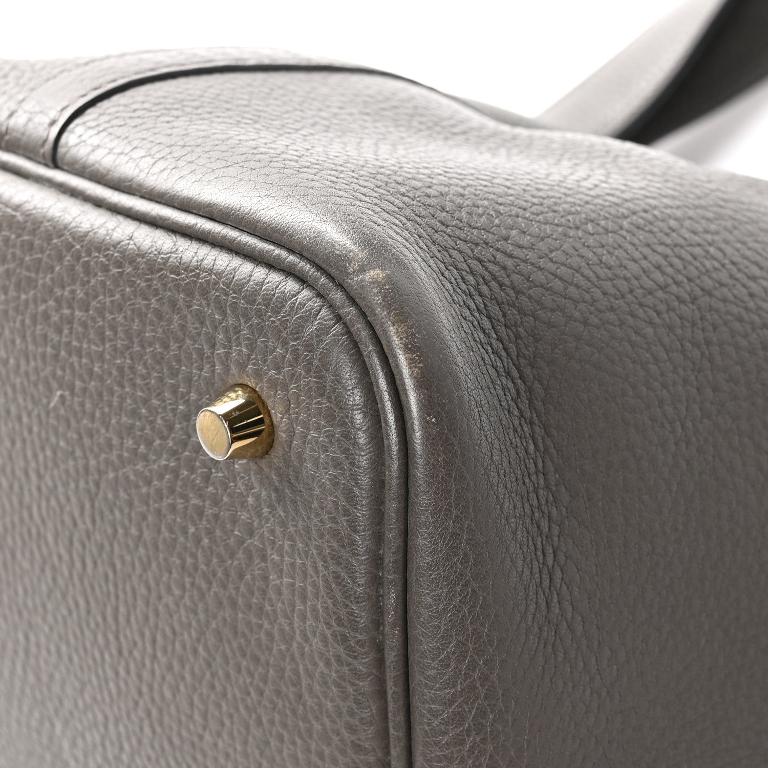 Hermes Taurillon Clemence Picotin Lock 22 MM Etain 12 of 12