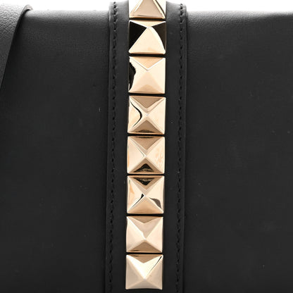 Valentino Garavani Vitello Rockstud Flap Wallet On Strap Black 7 of 14
