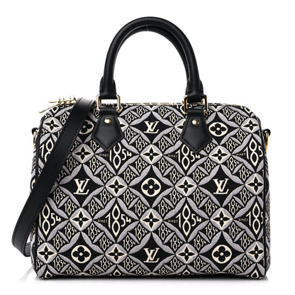 Louis Vuitton Jacquard Since 1854 Speedy Bandouliere 25 Black 1 of 10