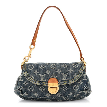 Louis Vuitton Monogram Denim Mini Pleaty Blue 1 of 9