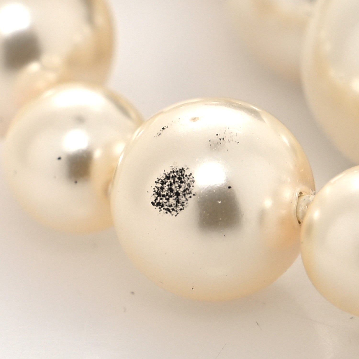 Chanel Pearl Bead CC Multistrand Bracelet Black 6 of 6