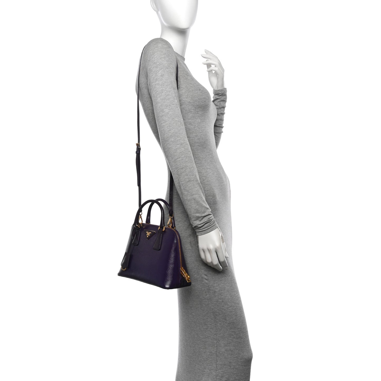 Saffiano Vernice Small Promenade Tote Viola