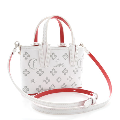 Christian Louboutin Calfskin Loubinthesky Nano Cabata Tote White 3 of 10