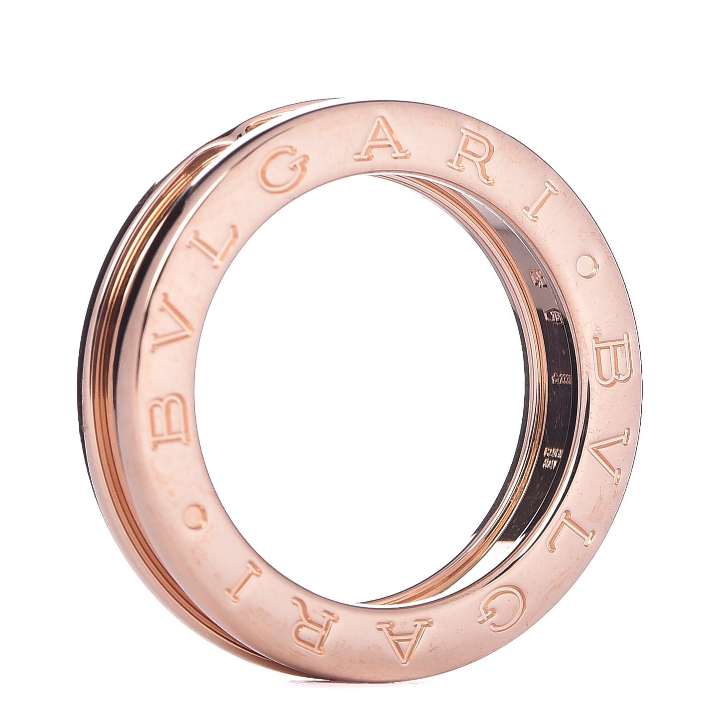 18K Rose Gold B.Zero1 One-Band Ring 48 4.5