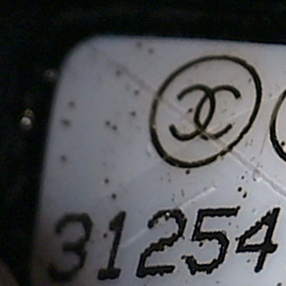 Chanel Caviar Fabric Graffiti Foldable Tote Bag With Chain Black Multicolor 10 of 15